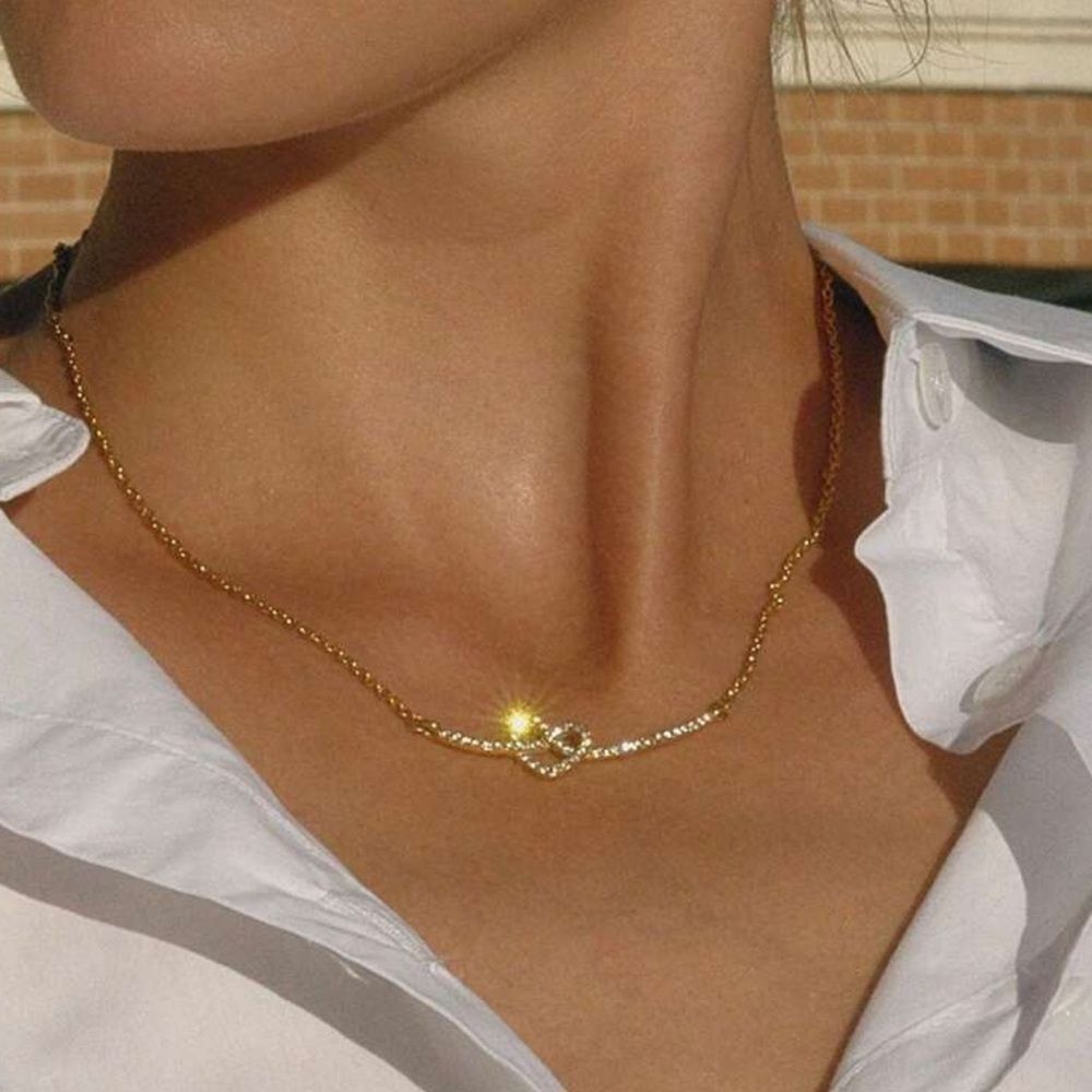 Anthropologie Gold Heart Pendant Necklace